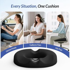 DONUT SEAT CUSHION FOR HEMORRHOIDS CARE