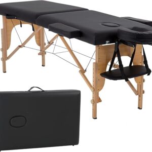 WOODEN MASSAGE BED( PORTABLE)